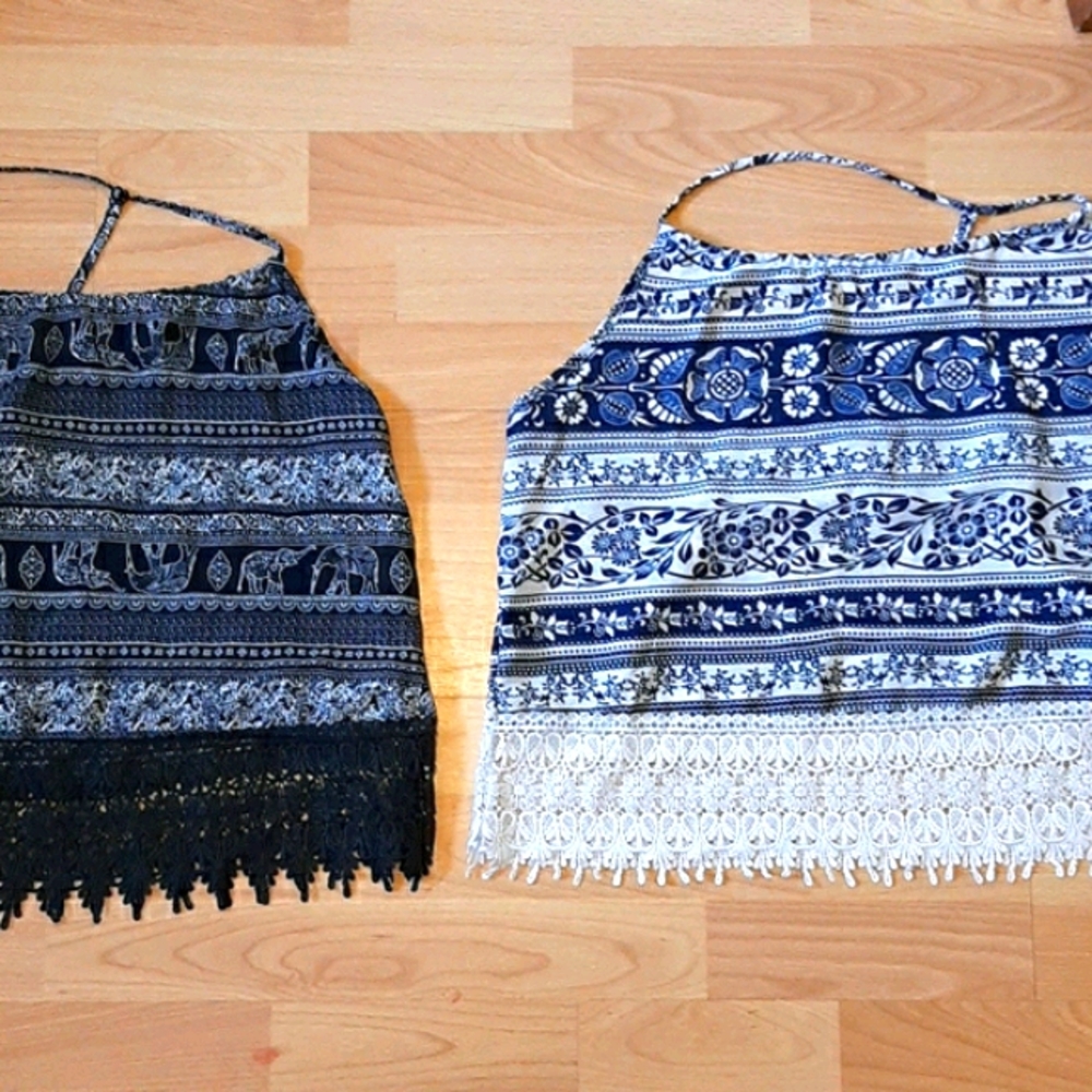 (2) LA Hearts Tank tops size Large